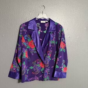 Victoria's Secret Gold Label Vintage Double Breasted Blouse Size S